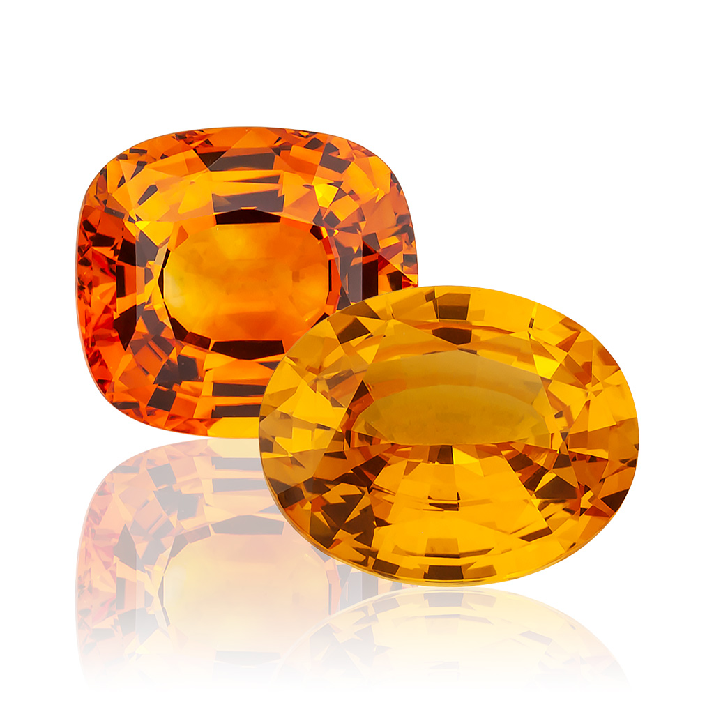 Orange Sapphire Gemstones
